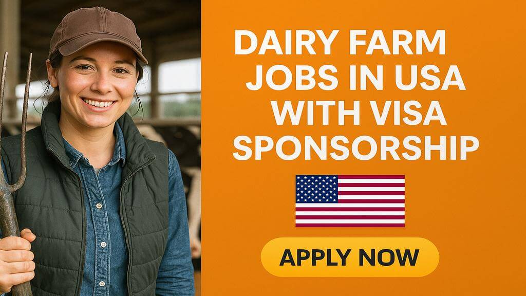 Dairy Farm Jobs in USA with Visa Sponsorship