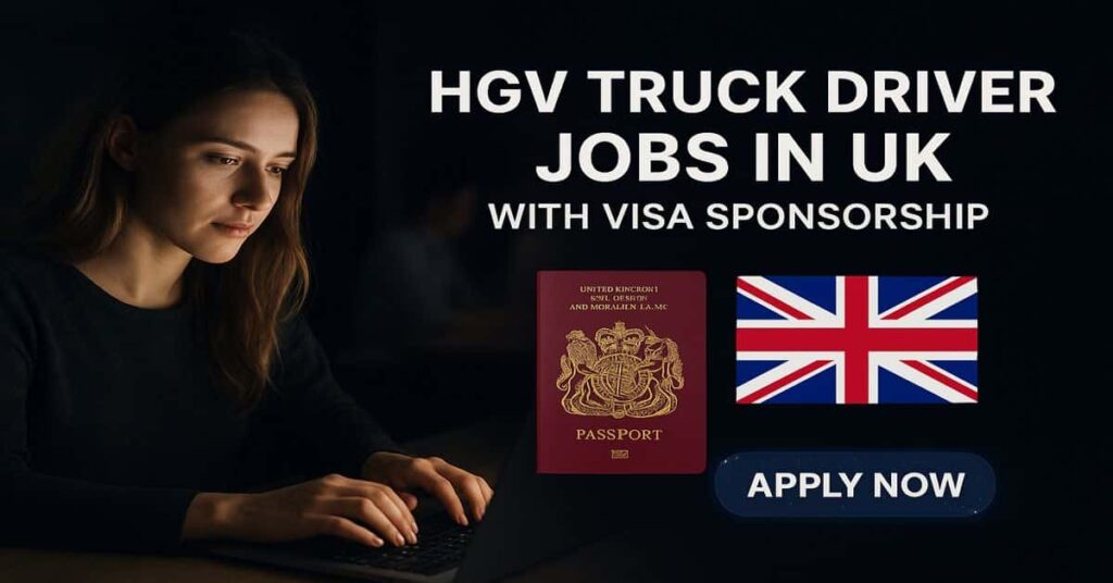 HGV Truck Driver Jobs in UK with Visa Sponsorship