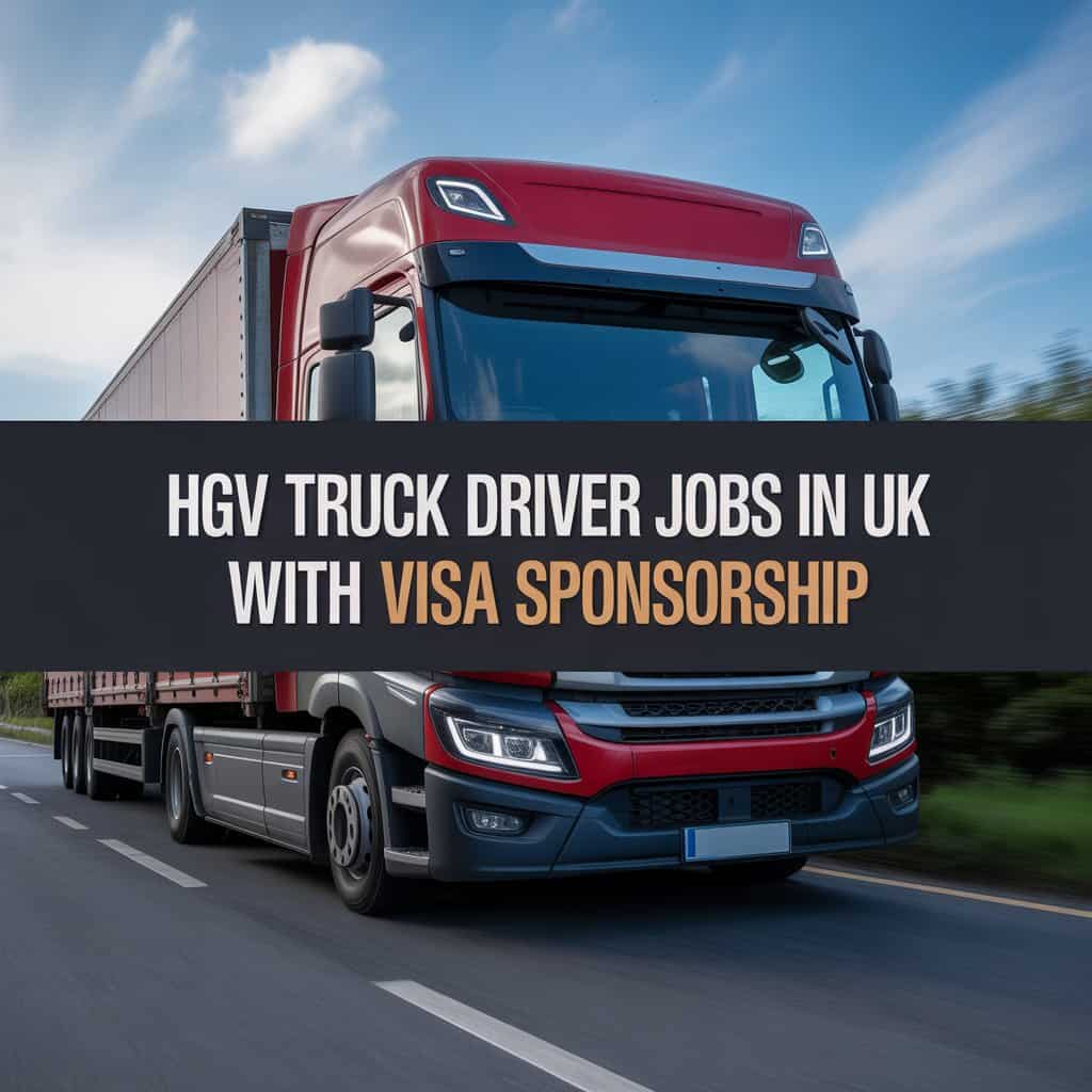 HGV Truck Driver Jobs in UK with Visa Sponsorship