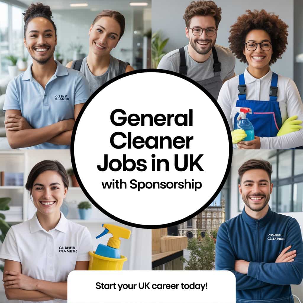 General Cleaner Jobs in UK with Sponsorship