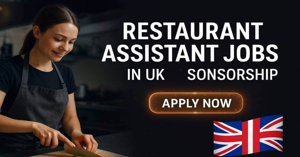Restaurant Assistant Jobs in UK with Sponsorship