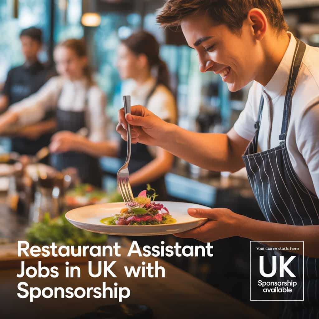 Restaurant Assistant Jobs in UK with Sponsorship