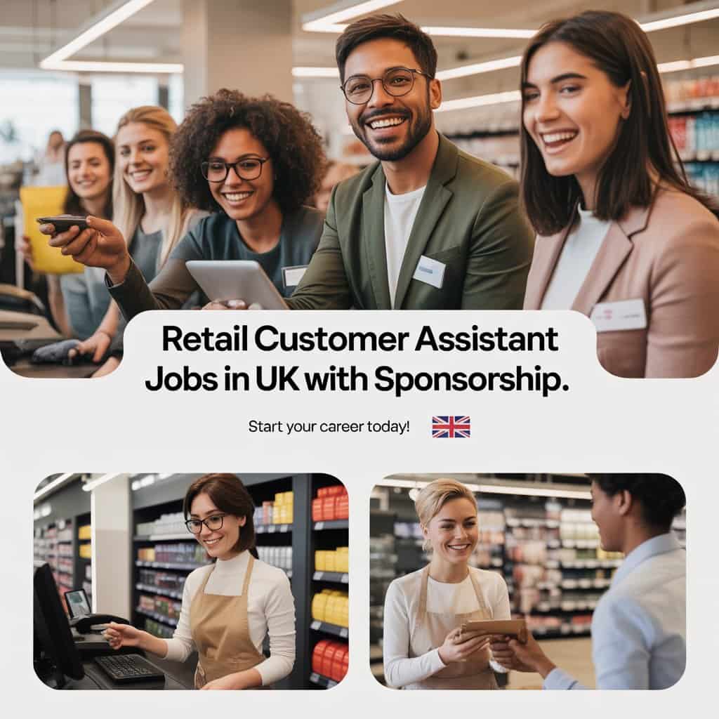 Retail Customer Assistant Jobs in UK with Sponsorship