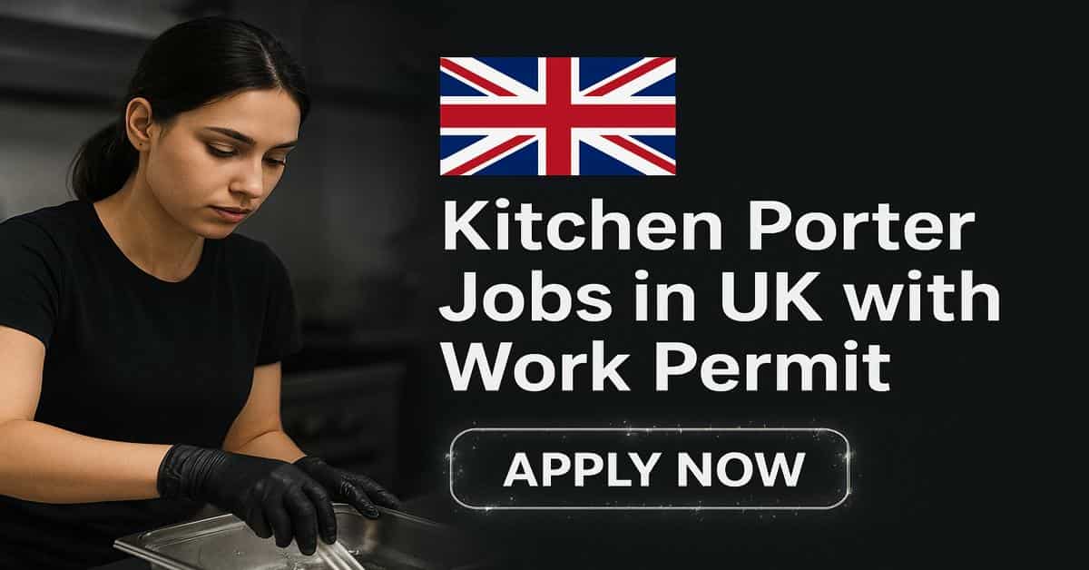 Kitchen Porter Jobs in UK with Work Permit
