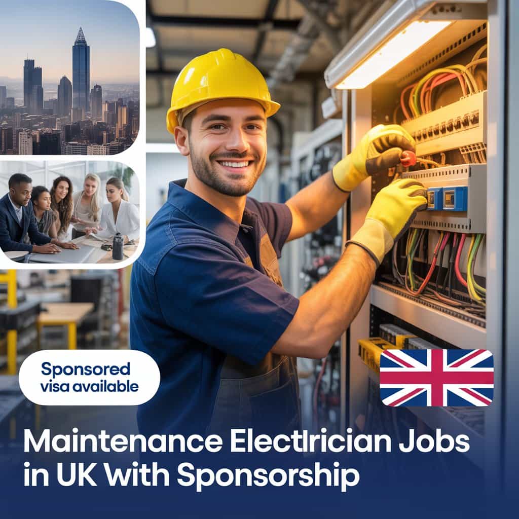 Maintenance Electrician Jobs in UK with Sponsorship