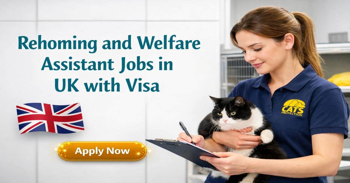 Rehoming and Welfare Assistant Jobs in UK with Visa