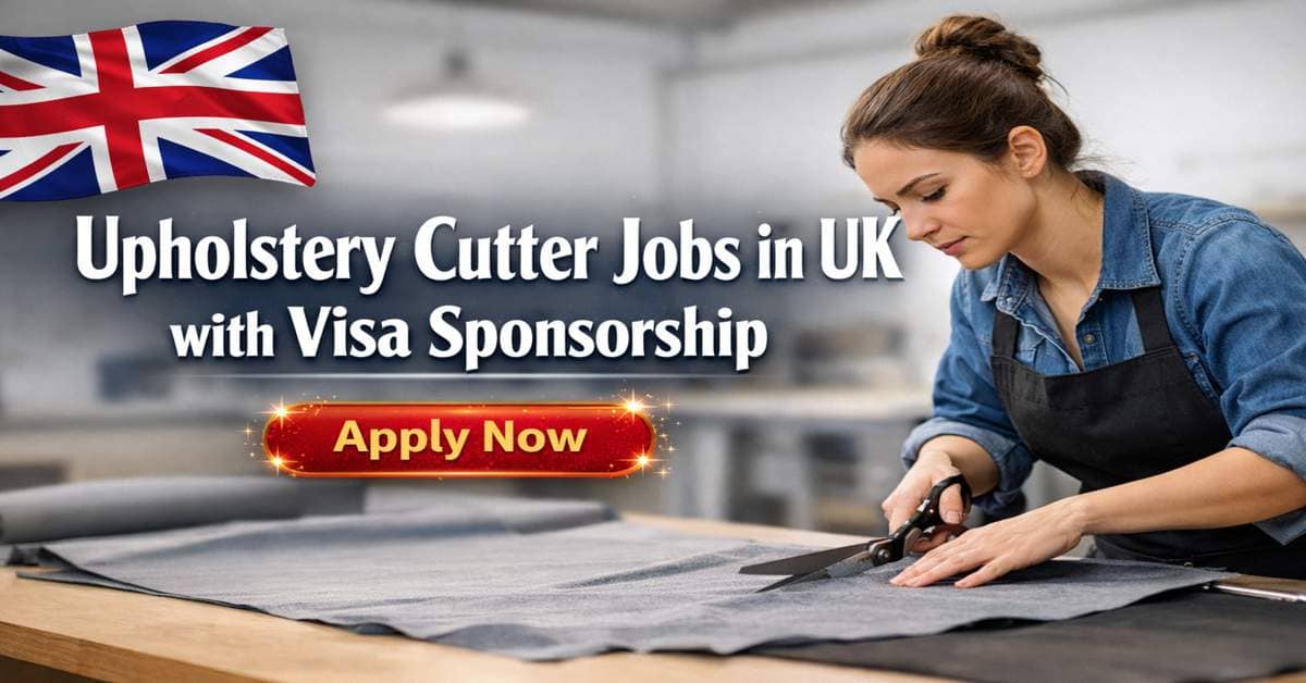 Upholstery Cutter Jobs in UK with Visa Sponsorship