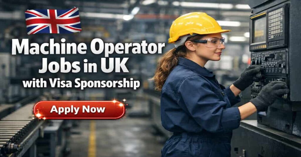 Machine Operator Jobs in UK with Visa Sponsorship