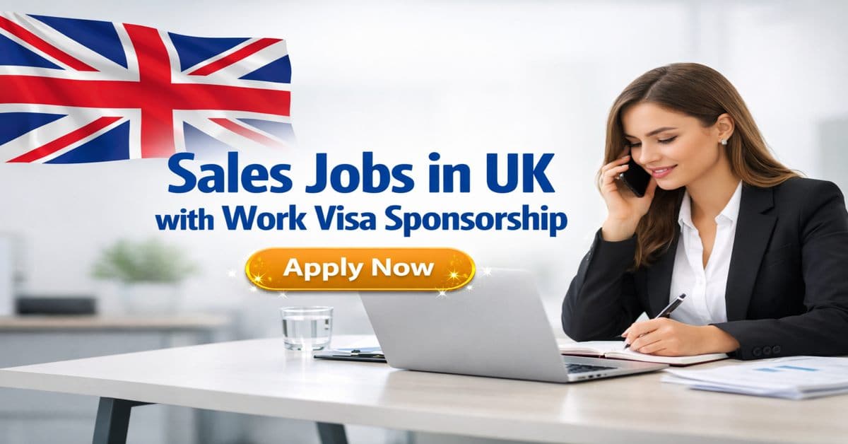 Sales Jobs in UK with Work Visa Sponsorship