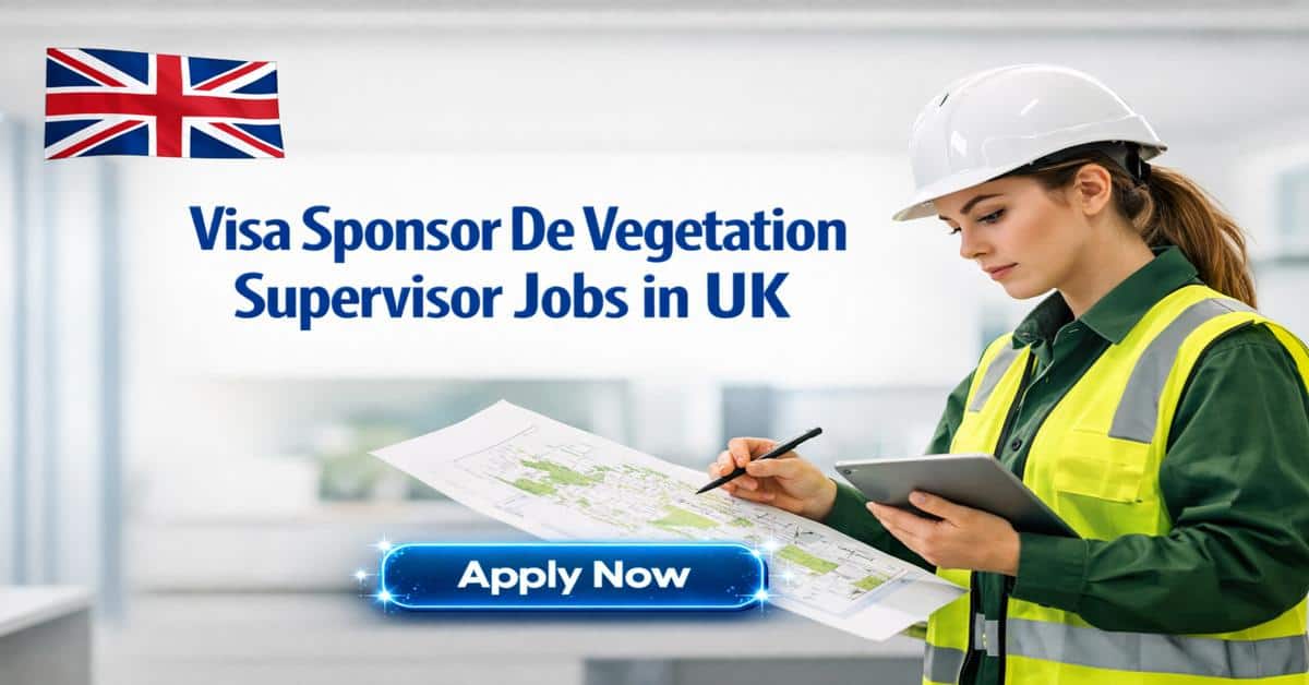 Visa Sponsor De Vegetation Supervisor Jobs in UK