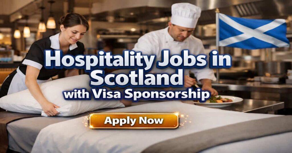 Hospitality Jobs in Scotland with Visa Sponsorship